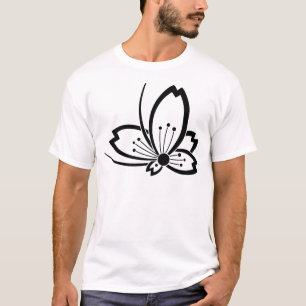中陰桜飛び蝶 T-Shirt