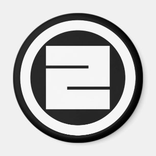 丸に一の角字 MAGNET