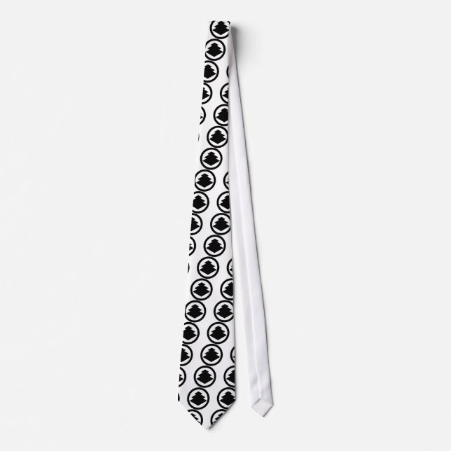 丸に三階菱 TIE (Front)