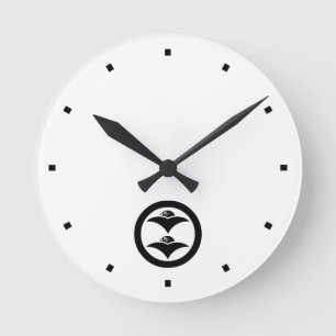 丸に二つ雁金 ROUND CLOCK