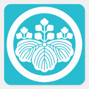 丸に五三桐 SQUARE STICKER