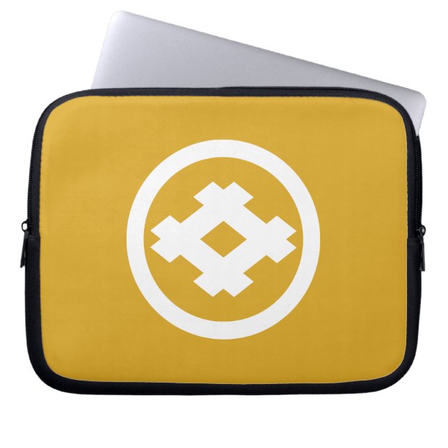丸に井桁 LAPTOP SLEEVE (Front)