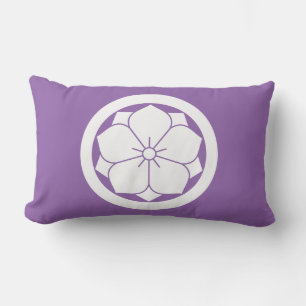 丸に八重桔梗 LUMBAR CUSHION