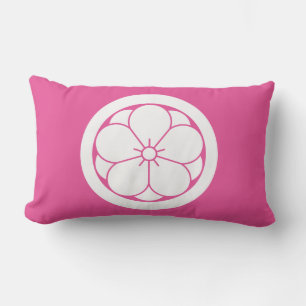 丸に八重梅 LUMBAR CUSHION