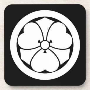 丸に剣酢漿草 COASTER