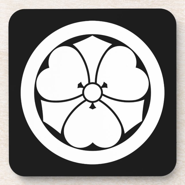 丸に剣酢漿草 COASTER (Front)