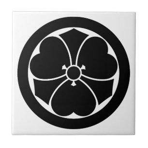 丸に剣酢漿草 TILE
