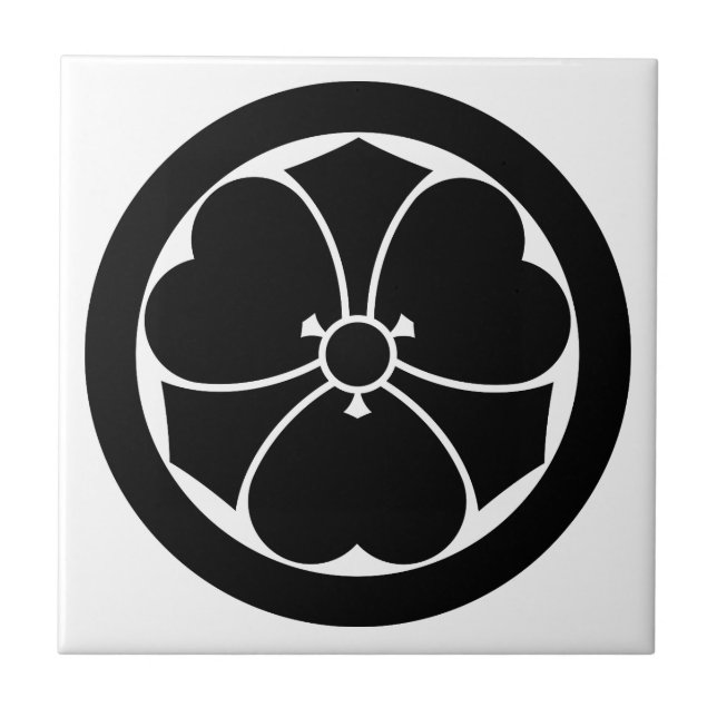 丸に剣酢漿草 TILE (Front)