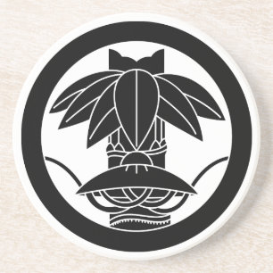 丸に変わり切り竹笹に笠 COASTER