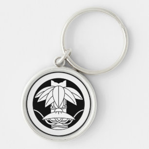 丸に変わり切り竹笹に笠 KEY RING