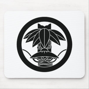 丸に変わり切り竹笹に笠 MOUSE PAD
