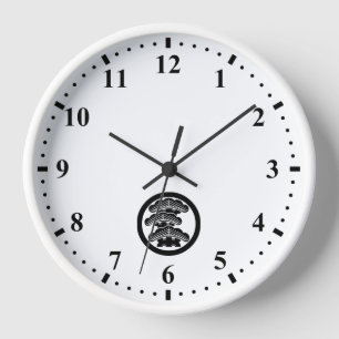 丸に左三階松 CLOCK