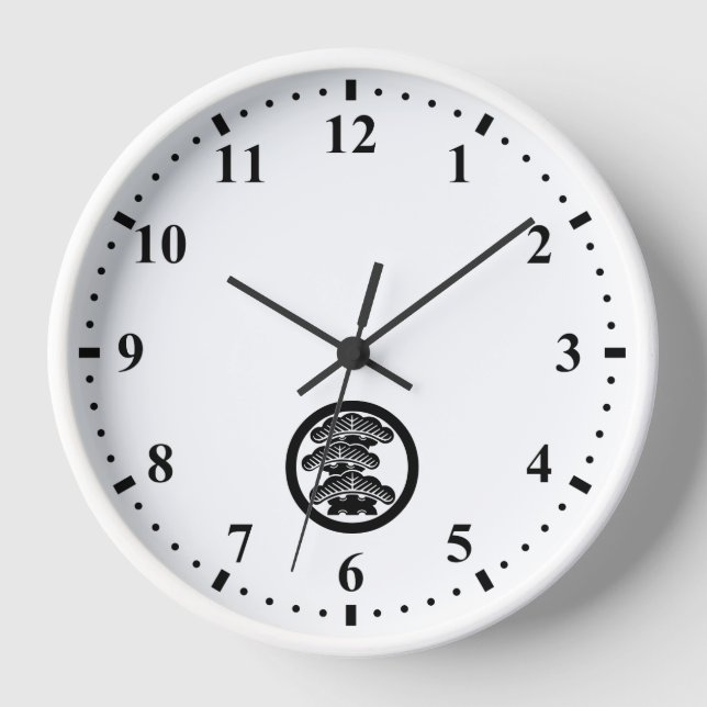 丸に左三階松 CLOCK (Front)