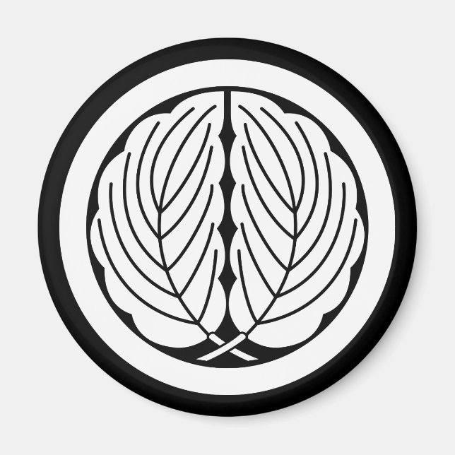 丸に抱き柏 MAGNET (Front)