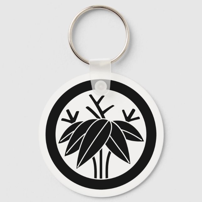 丸に根笹 KEY RING (Front)
