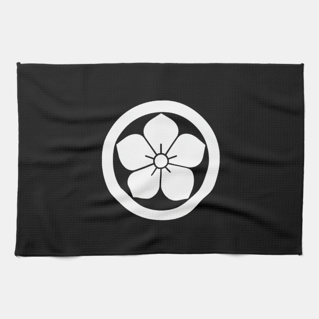 丸に桔梗 TEA TOWEL (Horizontal)