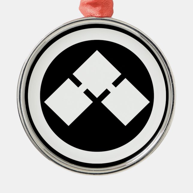 丸に榺 METAL TREE DECORATION (Front)