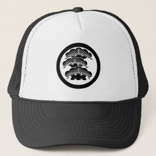 丸に荒枝付左三階松 TRUCKER HAT