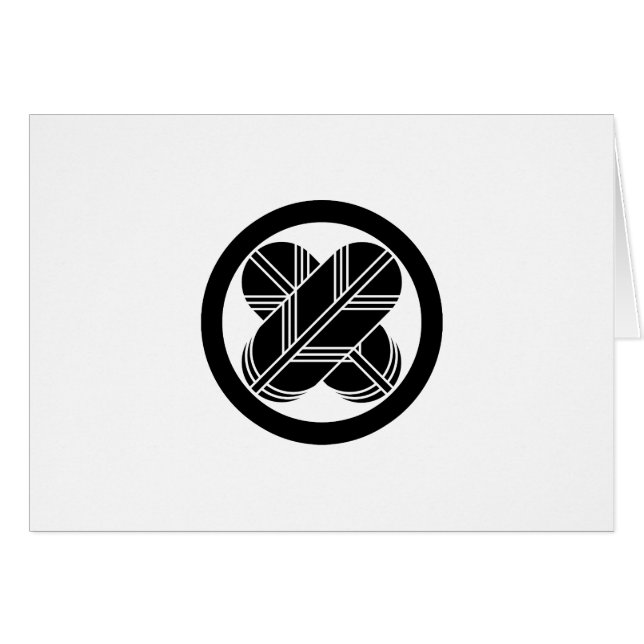 丸に違い鷹の羽 (Front Horizontal)