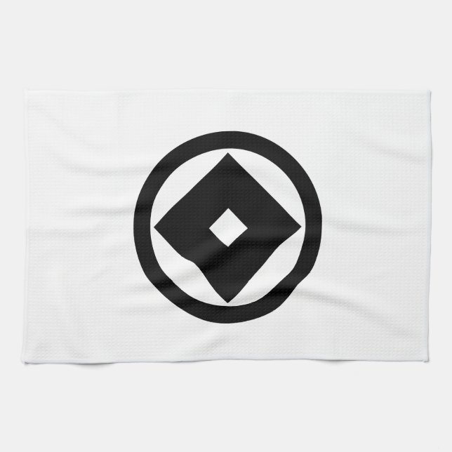 丸に釘抜き TEA TOWEL (Horizontal)