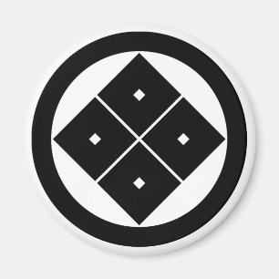 丸に隅立て四つ目 MAGNET