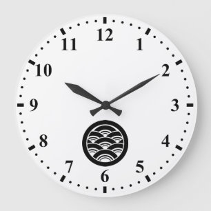 丸に青海波 LARGE CLOCK