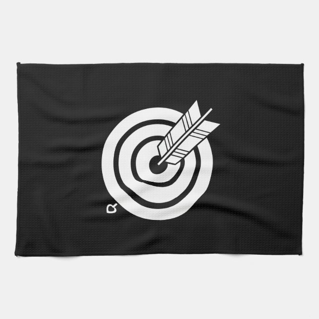 丸的に当たり矢 TEA TOWEL (Horizontal)