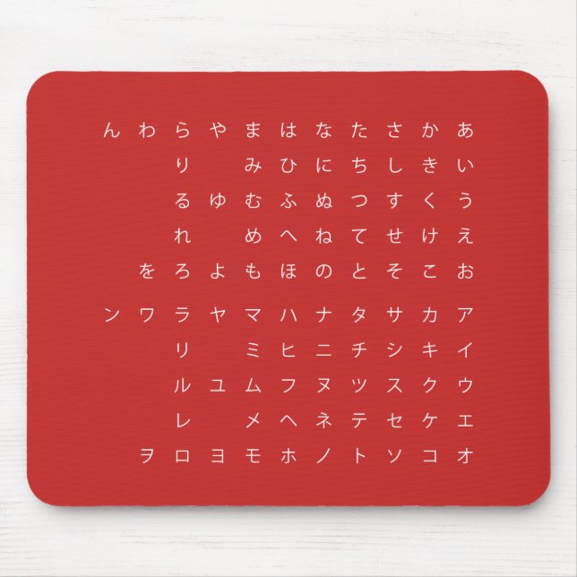 五十音（カタカナひらがな） MOUSE PAD (Front)