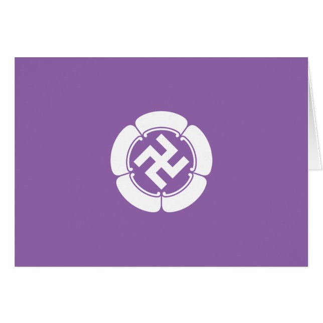 五瓜に隅立て五つ割り萬字 (Front Horizontal)