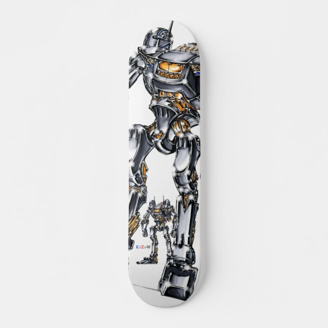 作品番号00004　「2つの探知塔の機体」パターン2 SKATEBOARD (Front)
