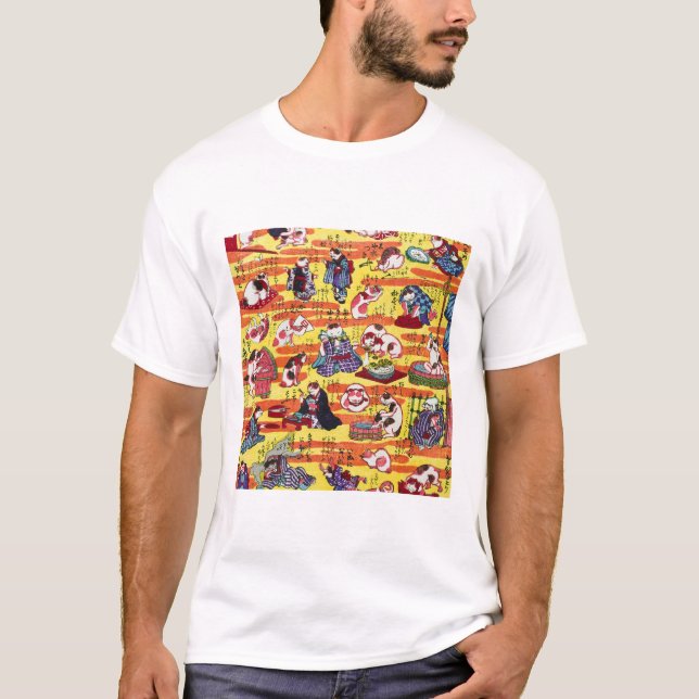 作者不詳 Cats, Author unknown T-Shirt (Front)