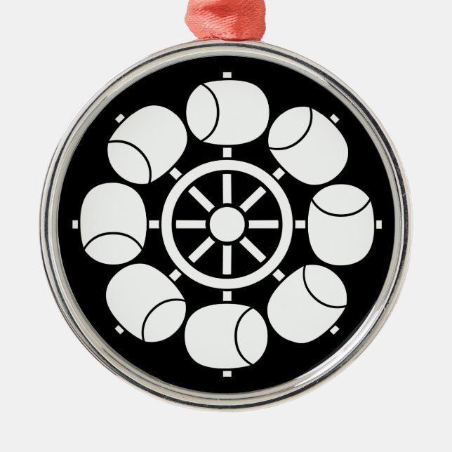 八つ水車 METAL TREE DECORATION (Front)
