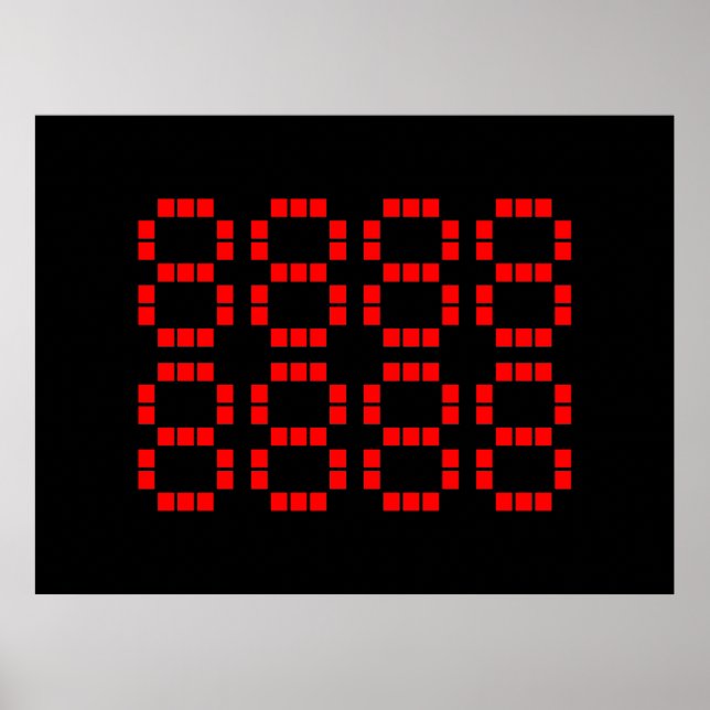 八八八八八八八八 88888888 | Lucky Numbers Poster (Front)