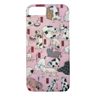 其のまま地口猫飼好五十三疋（下）, 国芳 Cats(3), Kuniyoshi, Ukiyo-e Case-Mate iPhone Case