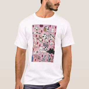 其のまま地口猫飼好五十三疋(下), 国芳 Cats(3), Kuniyoshi, Ukiyo-e T-Shirt