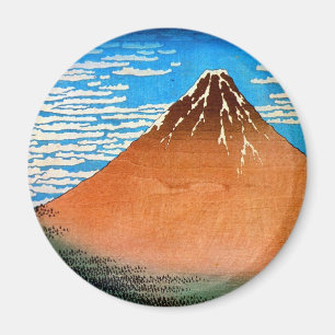凱風快晴(赤富士), 北斎 Red Mount Fuji, Hokusai, Ukiyo-e Magnet