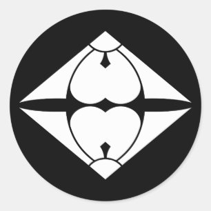 割り剣酢漿草菱 CLASSIC ROUND STICKER