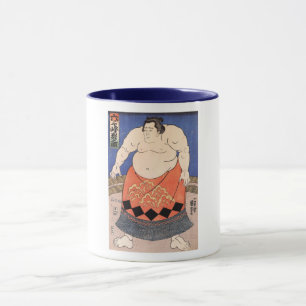 力士, 国芳 Sumo Wrestler, Kuniyoshi Mug