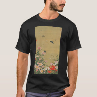 動植綵絵(1)芍薬群蝶図,伊藤若冲 T-Shirt
