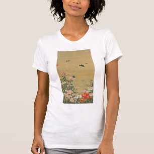 動植綵絵(1)芍薬群蝶図,伊藤若冲 T-Shirt