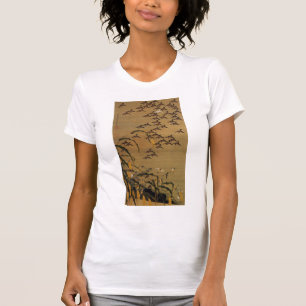 動植綵絵(4)秋塘群雀図, 伊藤若冲 T-Shirt