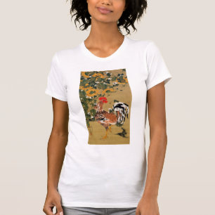 動植綵絵(5)向日葵雄鶏図, 伊藤若冲 T-Shirt