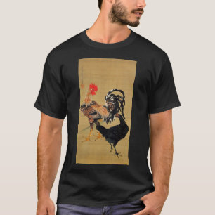 動植綵絵(7)大鶏雌雄図, 伊藤若冲 T-Shirt