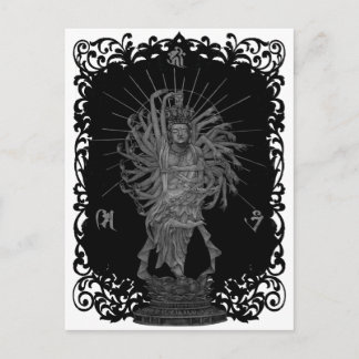 千手観音シェー 背景付き POSTCARD