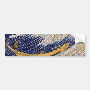 千絵の海・総州銚子, 北斎 Ocean Waves, Hokusai Bumper Sticker