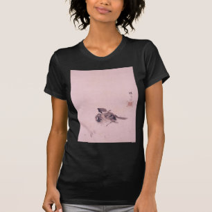 双雀, 栖鳳 Pair of The Sparrow, Seihō, Japanese Art T-Shirt