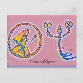 受精卵 ピンクカラーの POSTCARD