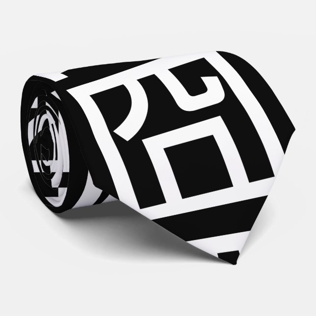 囧 Jiong Chinese Orz Asian Meme Hanzi Emoticon Tie (Rolled)