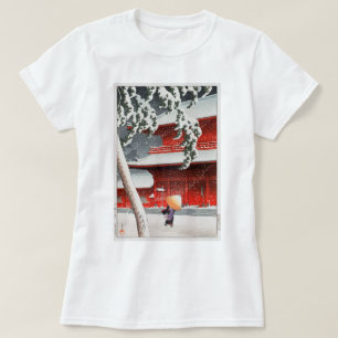増上寺, 川瀬巴水 Zôjô-ji Temple, Hasui Kawase, Woodcut T-Shirt