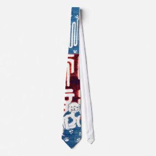 子犬,国芳 Puppies, Kuniyoshi, Ukiyo-e Tie